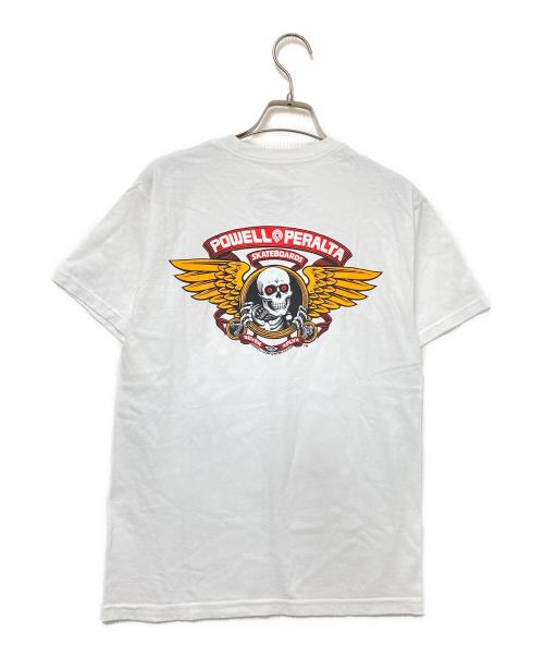 powell peralta（パウエルペラルタ）powell peralta (パウエルペラルタ) プリントTシャツ ホワイト サイズ:Sの古着・服飾アイテム
