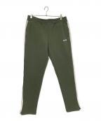 GUESSゲス）の古着「サイドラインスウェットパンツ」｜グリーン