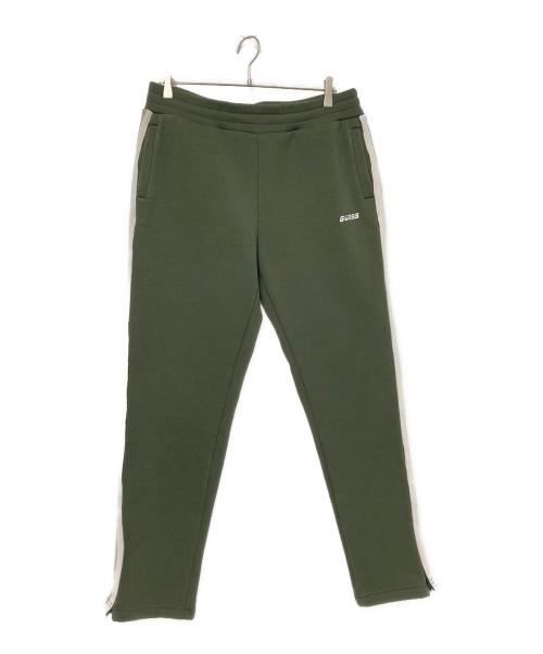 GUESS（ゲス）GUESS (ゲス) サイドラインスウェットパンツ グリーン サイズ:Lの古着・服飾アイテム
