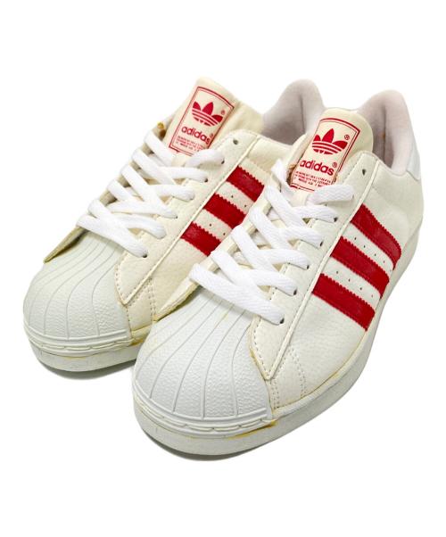 adidas（アディダス）adidas (アディダス) 98年製トリコロールローカットスニーカー ホワイト サイズ:US:9 1/2の古着・服飾アイテム