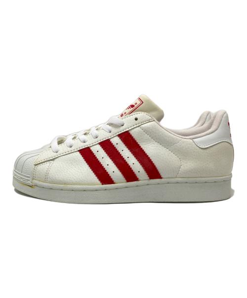 adidas（アディダス）adidas (アディダス) 98年製トリコロールローカットスニーカー ホワイト サイズ:US:9 1/2の古着・服飾アイテム