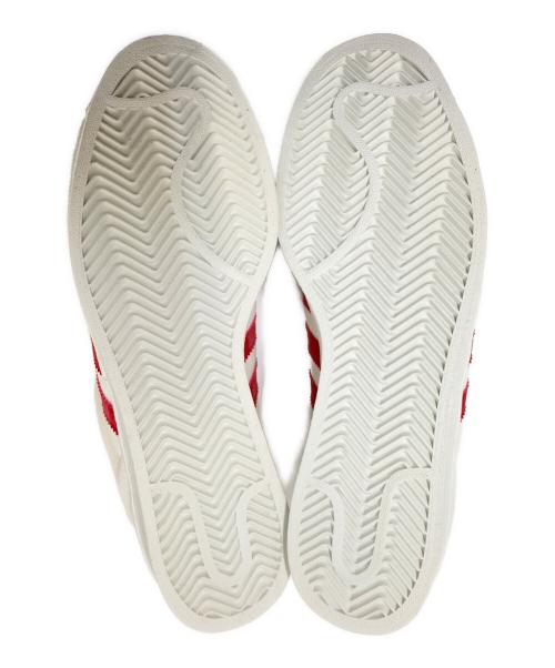 adidas（アディダス）adidas (アディダス) 98年製トリコロールローカットスニーカー ホワイト サイズ:US:9 1/2の古着・服飾アイテム