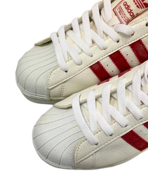 adidas（アディダス）adidas (アディダス) 98年製トリコロールローカットスニーカー ホワイト サイズ:US:9 1/2の古着・服飾アイテム
