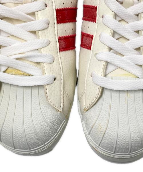 adidas（アディダス）adidas (アディダス) 98年製トリコロールローカットスニーカー ホワイト サイズ:US:9 1/2の古着・服飾アイテム