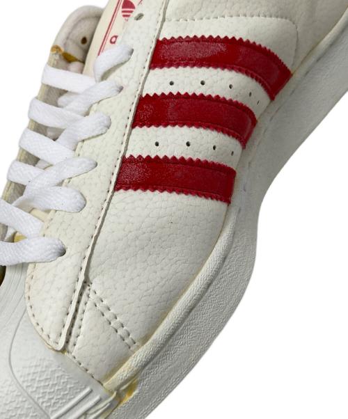 adidas（アディダス）adidas (アディダス) 98年製トリコロールローカットスニーカー ホワイト サイズ:US:9 1/2の古着・服飾アイテム