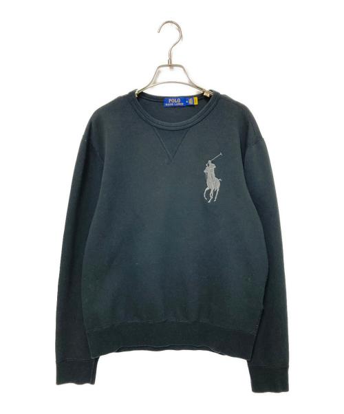 POLO RALPH LAUREN（ポロ・ラルフローレン）POLO RALPH LAUREN (ポロ・ラルフローレン) ビッグポニー刺繍スウェット ネイビー サイズ:Mの古着・服飾アイテム
