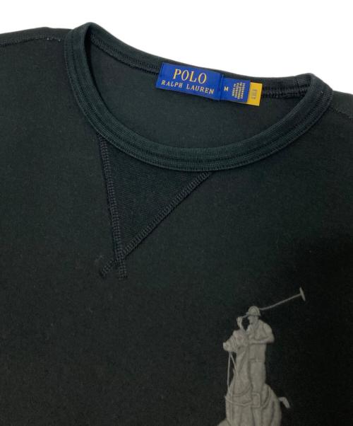 POLO RALPH LAUREN（ポロ・ラルフローレン）POLO RALPH LAUREN (ポロ・ラルフローレン) ビッグポニー刺繍スウェット ネイビー サイズ:Mの古着・服飾アイテム