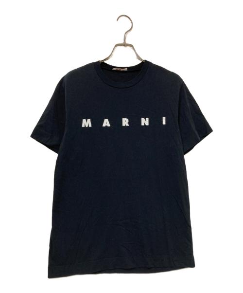 MARNI（マルニ）MARNI (マルニ) ロゴプリントTシャツ ブラック サイズ:14の古着・服飾アイテム