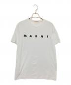 MARNIマルニ）の古着「ロゴプリントTシャツ」｜ホワイト