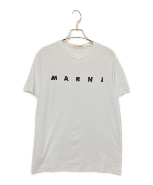 MARNI（マルニ）MARNI (マルニ) ロゴプリントTシャツ ホワイト サイズ:14の古着・服飾アイテム