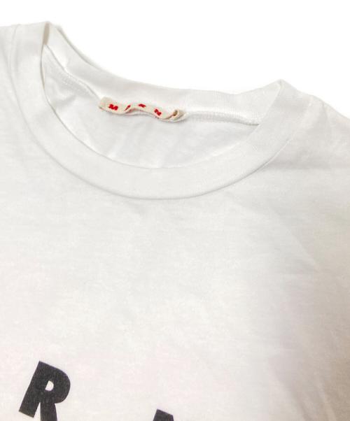 MARNI（マルニ）MARNI (マルニ) ロゴプリントTシャツ ホワイト サイズ:14の古着・服飾アイテム