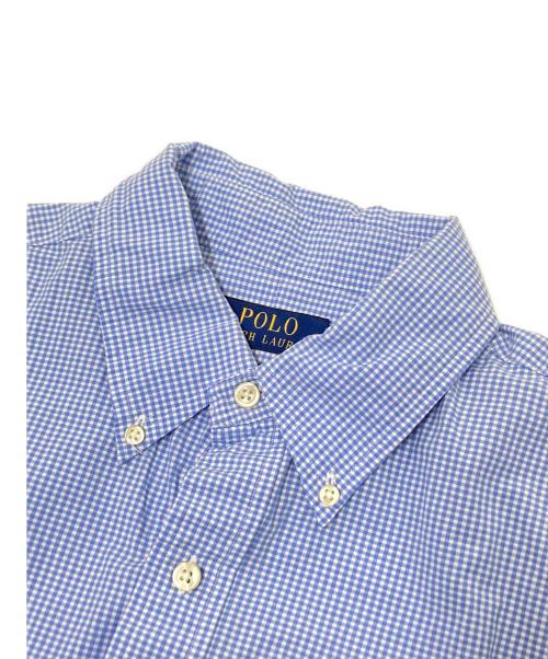 POLO RALPH LAUREN（ポロ・ラルフローレン）POLO RALPH LAUREN (ポロ・ラルフローレン) チェックBDシャツ ブルー×ホワイト サイズ:Lの古着・服飾アイテム