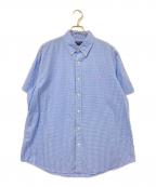 POLO RALPH LAURENポロ・ラルフローレン）の古着「チェックBDシャツ」｜ブルー×ホワイト