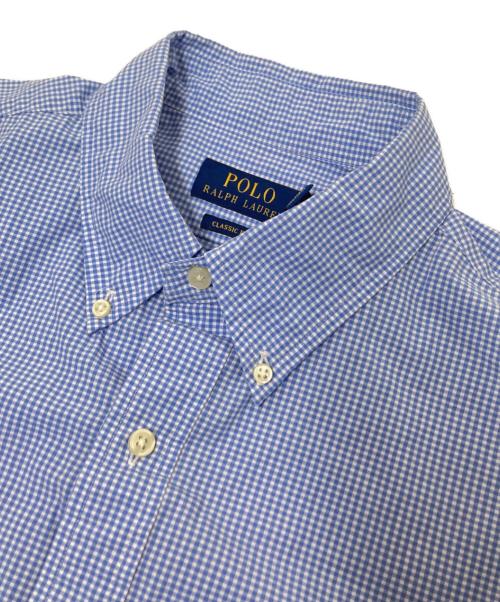 POLO RALPH LAUREN（ポロ・ラルフローレン）POLO RALPH LAUREN (ポロ・ラルフローレン) チェックBDシャツ ブルー×ホワイト サイズ:XLの古着・服飾アイテム