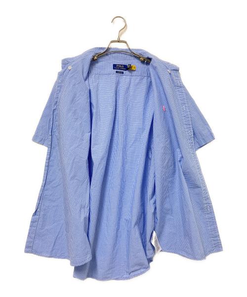 POLO RALPH LAUREN（ポロ・ラルフローレン）POLO RALPH LAUREN (ポロ・ラルフローレン) チェックBDシャツ ブルー×ホワイト サイズ:XLの古着・服飾アイテム