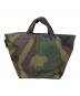 Herve Chapelier（エルベシャプリエ）の古着「カモ柄舟型トート」｜オリーブ