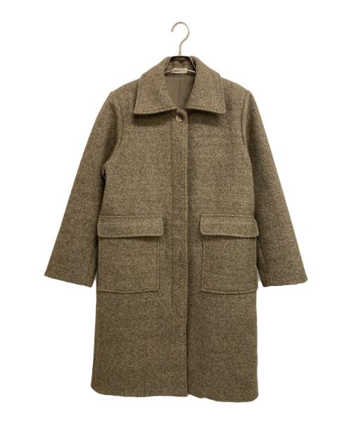PoFF（ポーフ）PoFF (ポーフ) Mix wool soutien collar coat ベージュ サイズ:FREEの古着・服飾アイテム