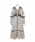 HER LIP TOハーリップトゥ）の古着「Bouquet Long Dress」｜ホワイト