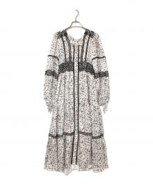 HER LIP TO（ハーリップトゥ）の古着「Bouquet Long Dress」｜ホワイト