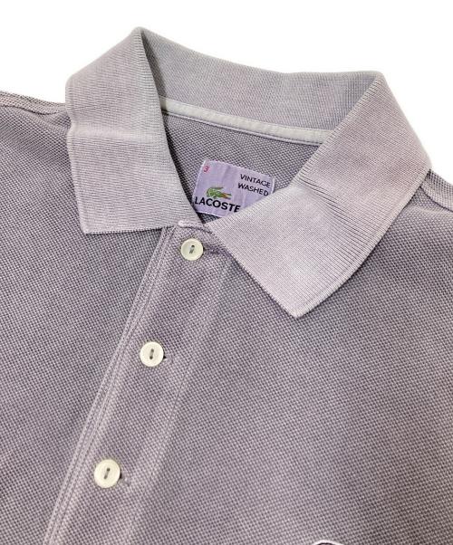 LACOSTE（ラコステ）LACOSTE (ラコステ) 製品染めポロシャツ パープル サイズ:3の古着・服飾アイテム
