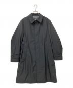BURBERRY BLACK LABELバーバリーブラックレーベル）の古着「裏地ノヴァチェックステンカラーコート」｜ブラック