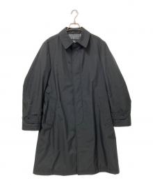 BURBERRY BLACK LABEL（バーバリーブラックレーベル）の古着「裏地ノヴァチェックステンカラーコート」｜ブラック