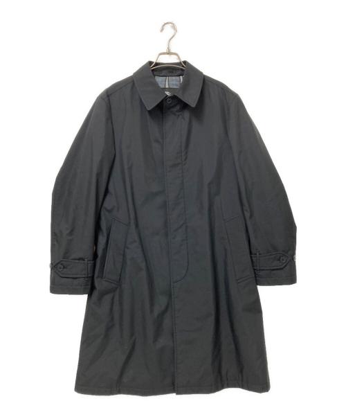 BURBERRY BLACK LABEL（バーバリーブラックレーベル）BURBERRY BLACK LABEL (バーバリーブラックレーベル) 裏地ノヴァチェックステンカラーコート ブラック サイズ:Mの古着・服飾アイテム