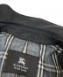 中古・古着 BURBERRY BLACK LABEL (バーバリーブラックレーベル) 裏地ノヴァチェックステンカラーコート ブラック サイズ:M：6000円