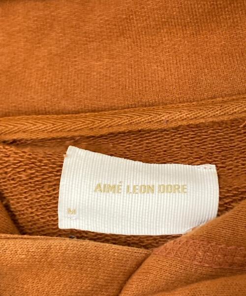 Aime Leon Dore（エメ レオン ドレ）Aime Leon Dore (エメ レオン ドレ) 20oz TERRY LOGO HOODIE ブラウン サイズ:Mの古着・服飾アイテム