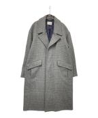 MONKEY TIMEモンキータイム）の古着「GLEN PLAID MELTON OVERCOAT」｜グレー