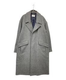 MONKEY TIME（モンキータイム）の古着「GLEN PLAID MELTON OVERCOAT」｜グレー