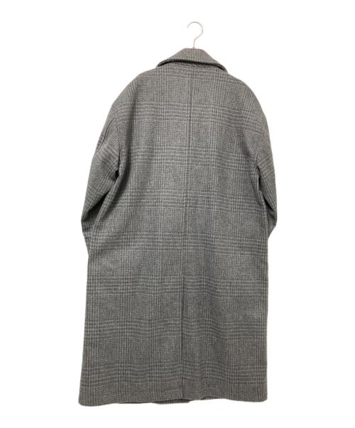 MONKEY TIME（モンキータイム）MONKEY TIME (モンキータイム) GLEN PLAID MELTON OVERCOAT グレー サイズ:Mの古着・服飾アイテム