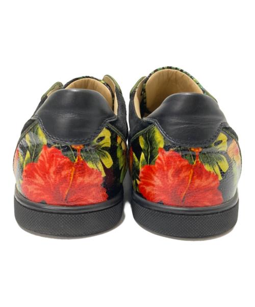 Christian Louboutin（クリスチャン・ルブタン）Christian Louboutin (クリスチャン・ルブタン) ローカットスニーカー ブラック×グリーン サイズ:42の古着・服飾アイテム