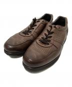 Paul Stuartポールスチュアート）の古着「レザースニーカー」｜ブラウン