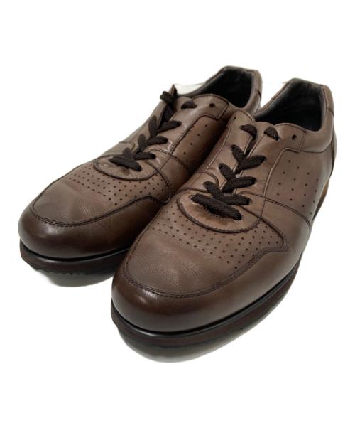 Paul Stuart（ポールスチュアート）Paul Stuart (ポールスチュアート) レザースニーカー ブラウン サイズ:26.5cmの古着・服飾アイテム