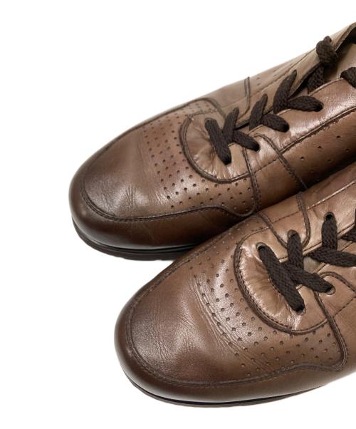 Paul Stuart（ポールスチュアート）Paul Stuart (ポールスチュアート) レザースニーカー ブラウン サイズ:26.5cmの古着・服飾アイテム