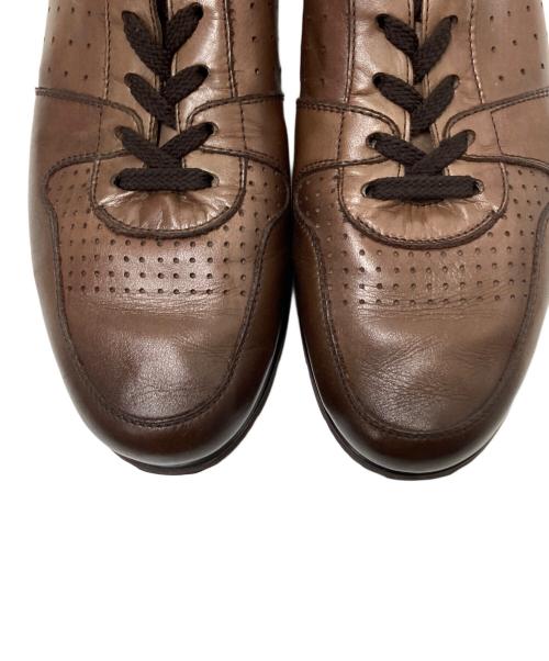 Paul Stuart（ポールスチュアート）Paul Stuart (ポールスチュアート) レザースニーカー ブラウン サイズ:26.5cmの古着・服飾アイテム