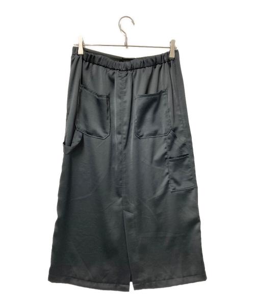 mizuiro-ind（ミズイロインド）mizuiro-ind (ミズイロインド) サテンペインターイージースカート グレー サイズ:下記参照の古着・服飾アイテム