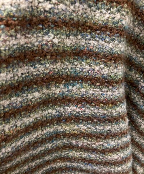 BROOKS BROTHERS（ブルックスブラザーズ）BROOKS BROTHERS (ブルックスブラザーズ) クルーネックボーダーニット ブラウン×ベージュ サイズ:XLの古着・服飾アイテム