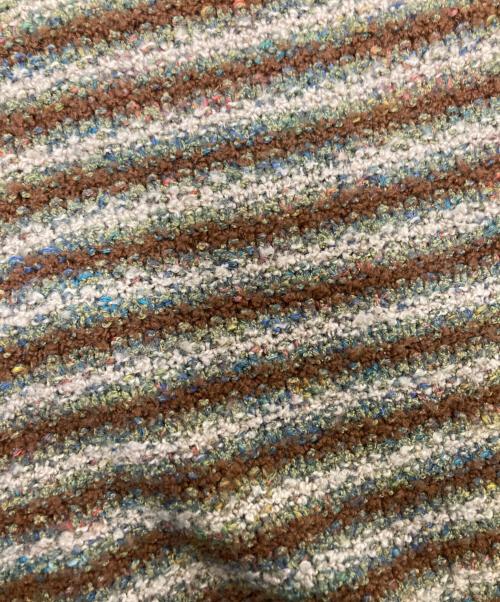 BROOKS BROTHERS（ブルックスブラザーズ）BROOKS BROTHERS (ブルックスブラザーズ) クルーネックボーダーニット ブラウン×ベージュ サイズ:XLの古着・服飾アイテム