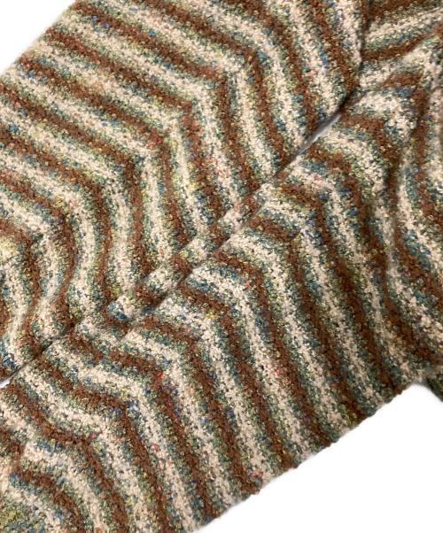 BROOKS BROTHERS（ブルックスブラザーズ）BROOKS BROTHERS (ブルックスブラザーズ) クルーネックボーダーニット ブラウン×ベージュ サイズ:XLの古着・服飾アイテム