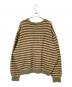 BROOKS BROTHERS (ブルックスブラザーズ) クルーネックボーダーニット ブラウン×ベージュ サイズ:XL：7000円