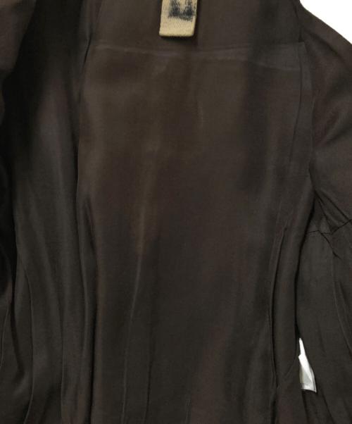 VERA PELLE（ベラペレ）VERA PELLE (ベラペレ) レザーシングルライダースジャケット ベージュ サイズ:42の古着・服飾アイテム