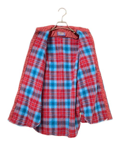 PENDLETON（ペンドルトン）PENDLETON (ペンドルトン) 70's ボードシャツ レッド×ブルー サイズ:Mの古着・服飾アイテム