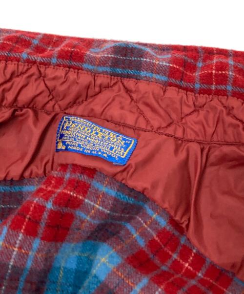 PENDLETON（ペンドルトン）PENDLETON (ペンドルトン) 70's ボードシャツ レッド×ブルー サイズ:Mの古着・服飾アイテム