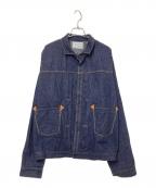 WAREHOUSEウエアハウス）の古着「1880 HEAVY LEATHER BOUND BROWSE」｜インディゴ