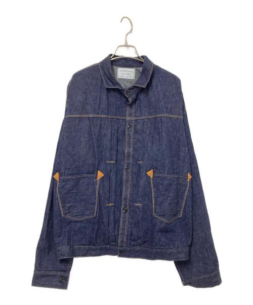 WAREHOUSE（ウエアハウス）WAREHOUSE (ウエアハウス) 1880 HEAVY LEATHER BOUND BROWSE インディゴ サイズ:42の古着・服飾アイテム