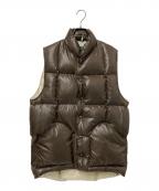 SIERRA DESIGNS×BEAMS PLUSシエラデザインズ×ビームスプラス）の古着「別注 DOWN VEST」｜ブラウン×ベージュ