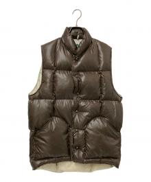 SIERRA DESIGNS×BEAMS PLUS（シエラデザインズ×ビームスプラス）の古着「別注 DOWN VEST」｜ブラウン×ベージュ