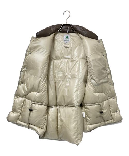 SIERRA DESIGNS（シエラデザインズ）SIERRA DESIGNS (シエラデザインズ) BEAMS PLUS (ビームスプラス) 別注 DOWN VEST ブラウン×ベージュ サイズ:Lの古着・服飾アイテム